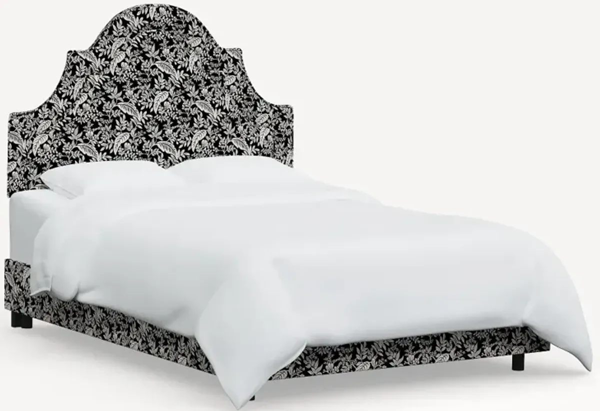 Rifle Paper Co. Marion Canopy Black & Cream Cal-King Bed