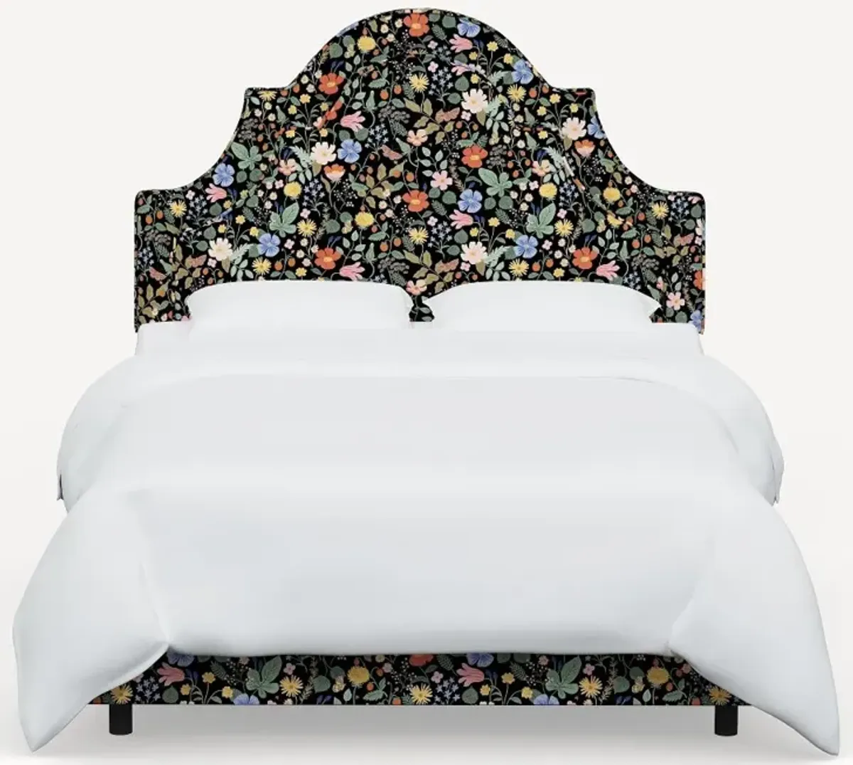 Rifle Paper Co. Marion Strawberry Fields Black Queen Bed