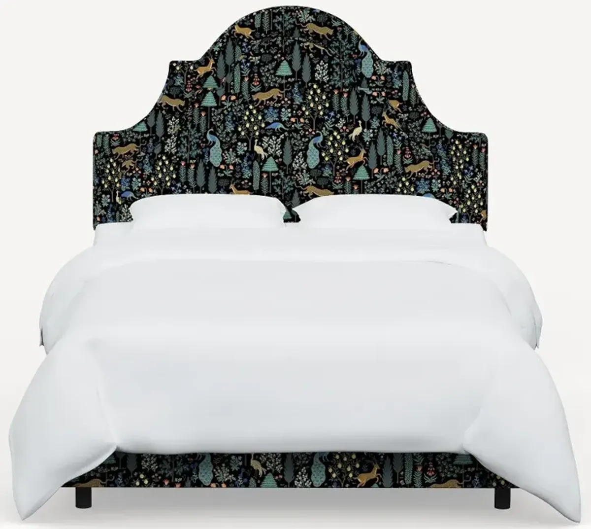 Rifle Paper Co Marion Menagerie Black Twin Bed