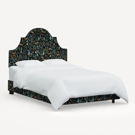 Rifle Paper Co Marion Menagerie Black Full Bed