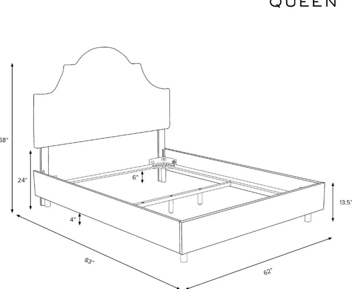 Rifle Paper Co Marion Menagerie Black Queen Bed