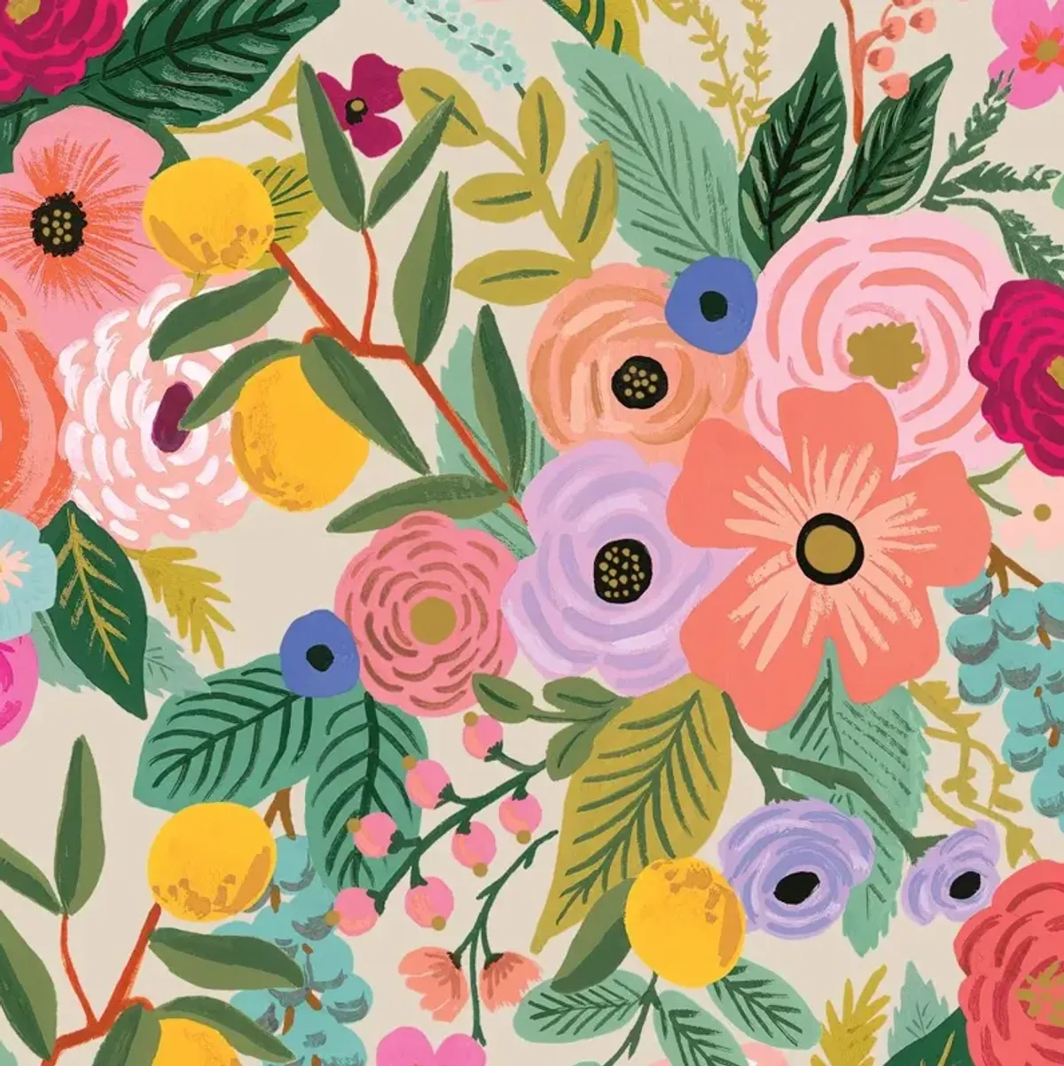 Rifle Paper Co Marion Garden Party Pink Twin Bed