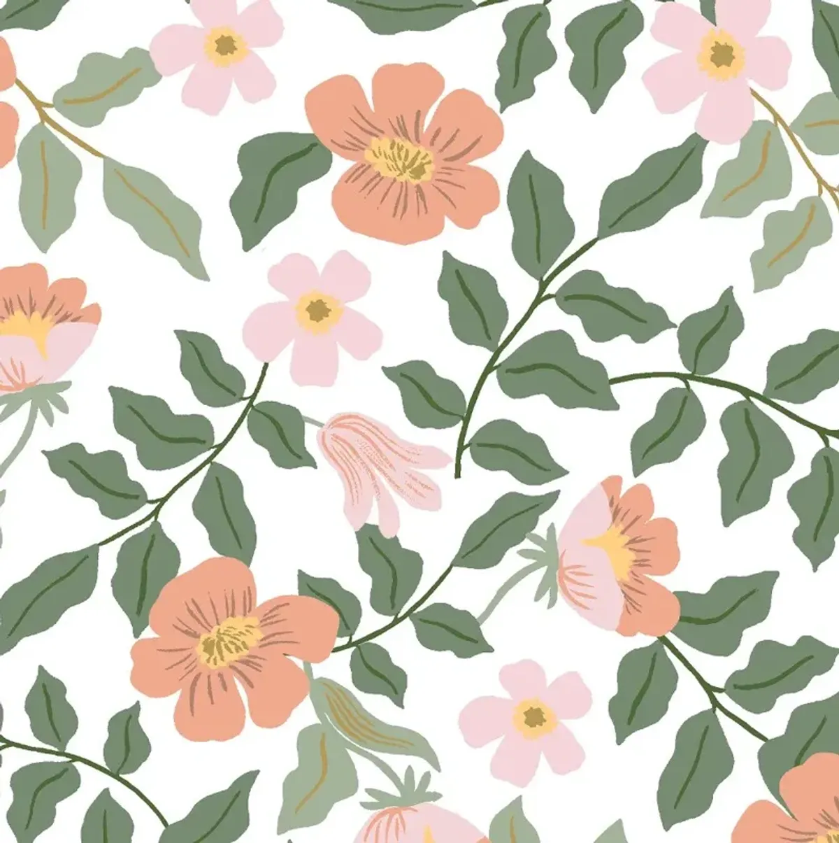 Rifle Paper Co Marion Primrose Blush & Cream Full Bed