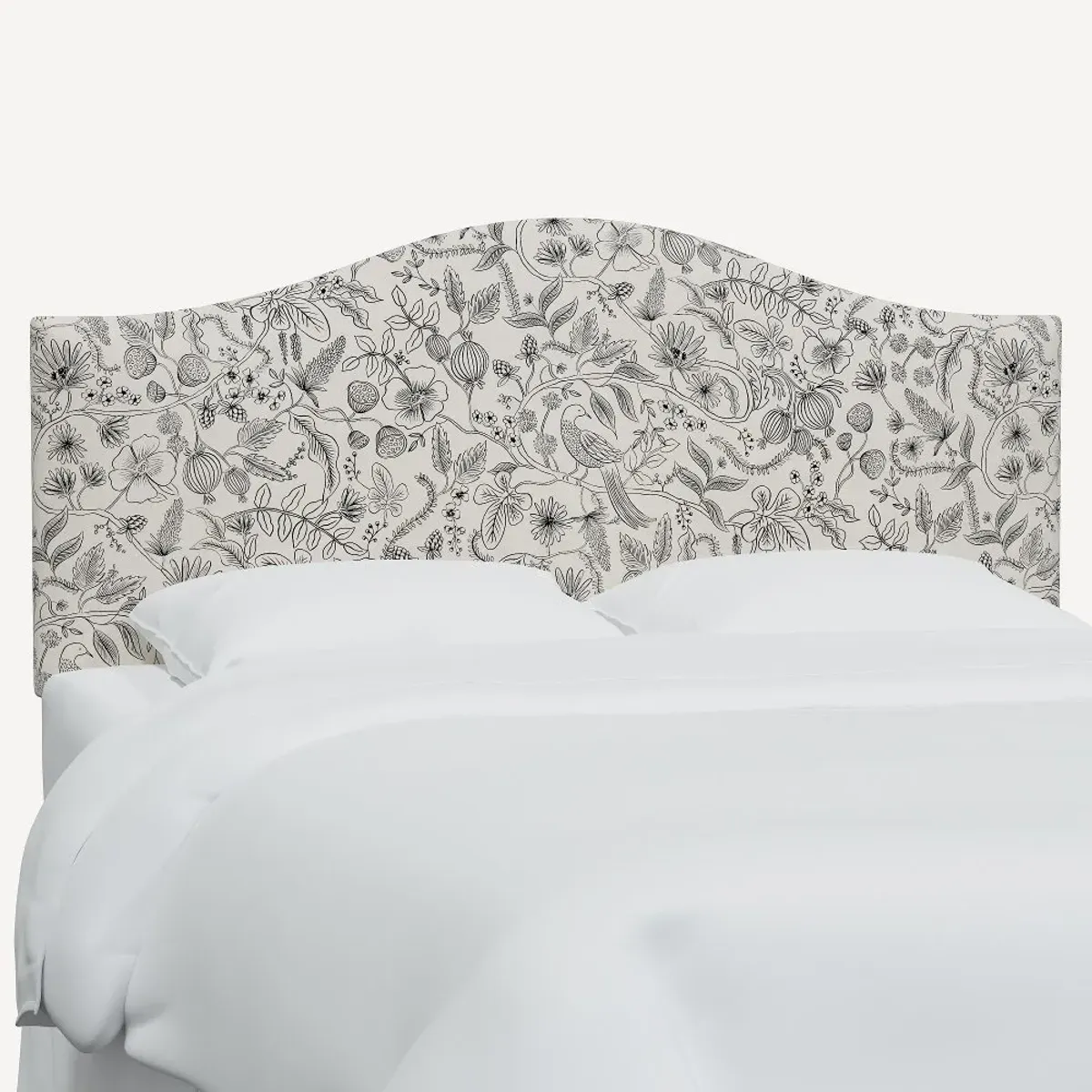 Rifle Paper Co Mayfair Aviary Cream & Black Twin Headboard