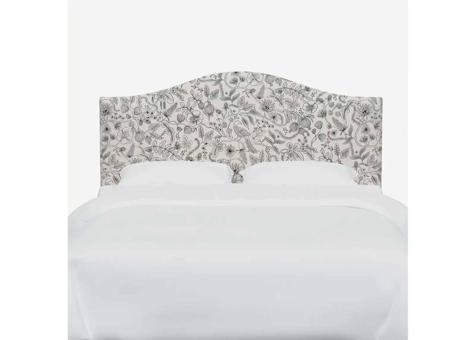 Rifle Paper Co Mayfair Aviary Cream & Black King Headboard