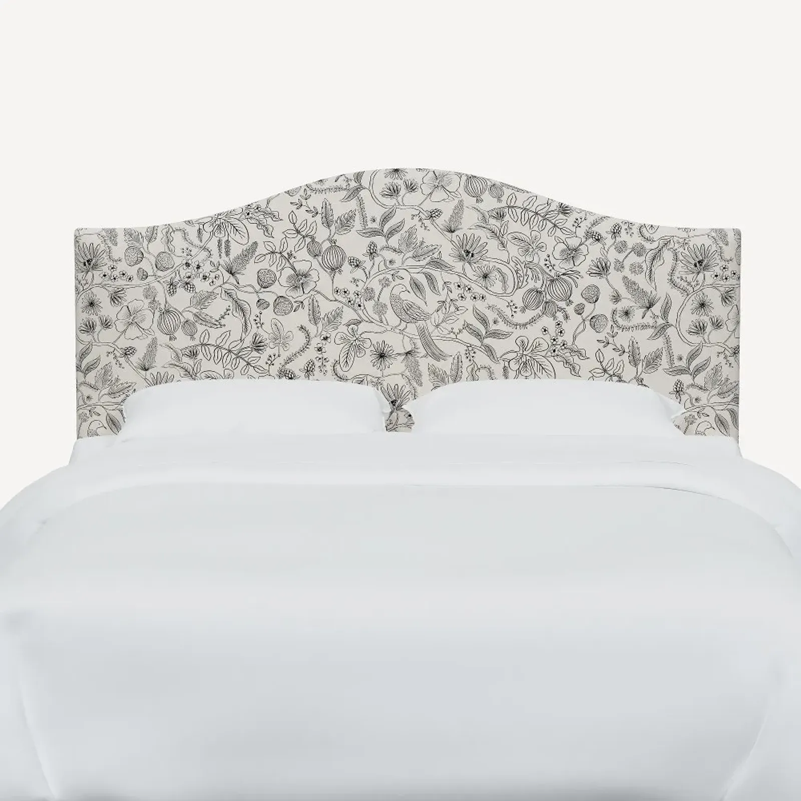 Rifle Paper Co Mayfair Aviary Cream & Black King Headboard