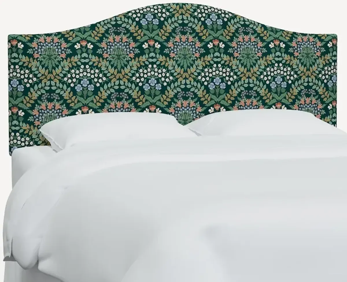 Rifle Paper Co Mayfair Bramble Emerald Full Headboard