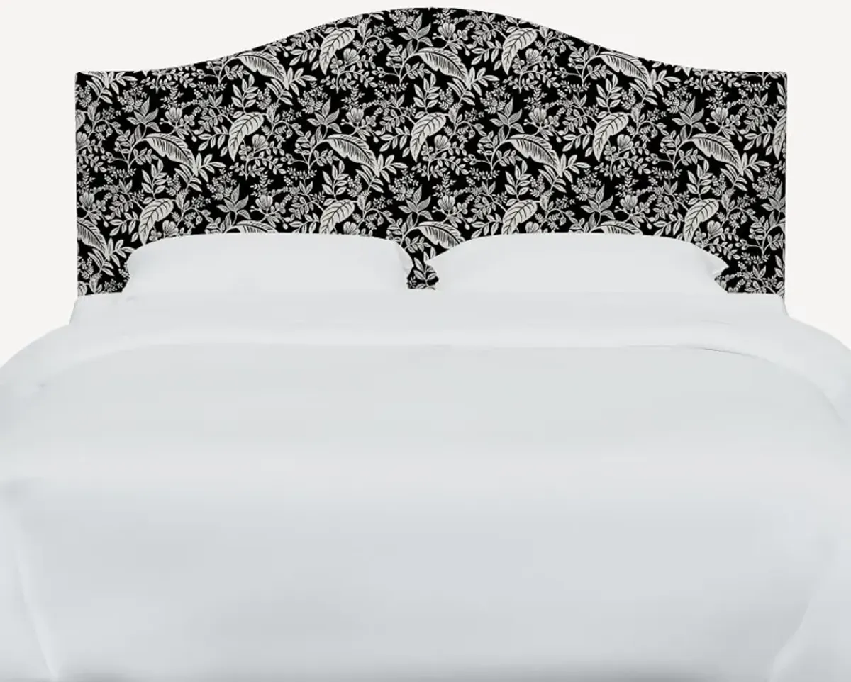 Rifle Paper Co Mayfair Canopy Black & Cream Twin Headboard