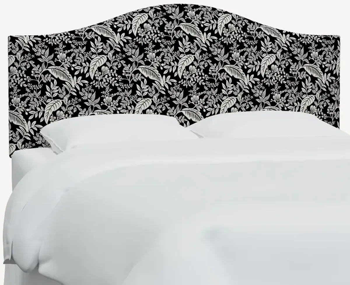 Rifle Paper Co Mayfair Canopy Black & Cream Twin Headboard