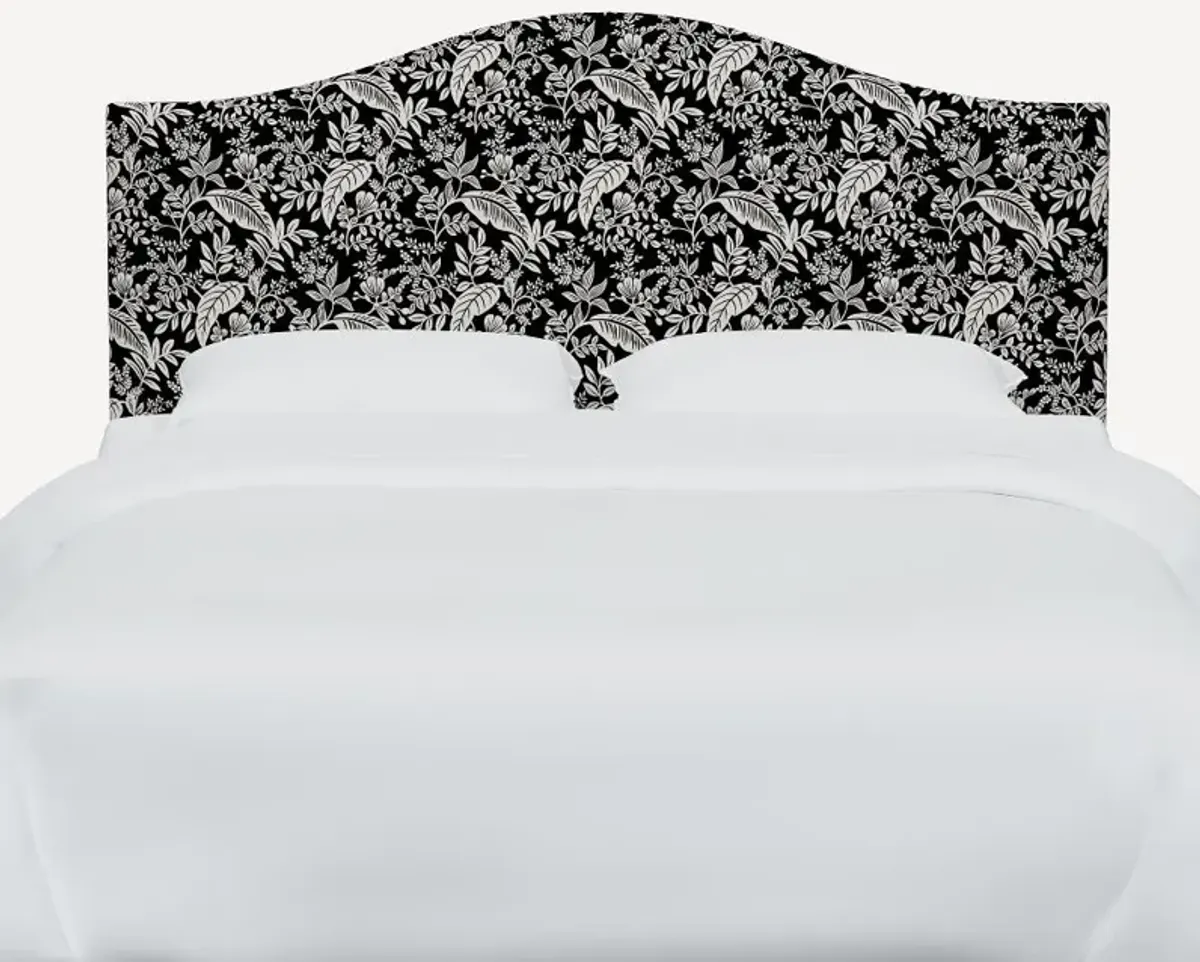 Rifle Paper Co Mayfair Canopy Black & Cream King Headboard