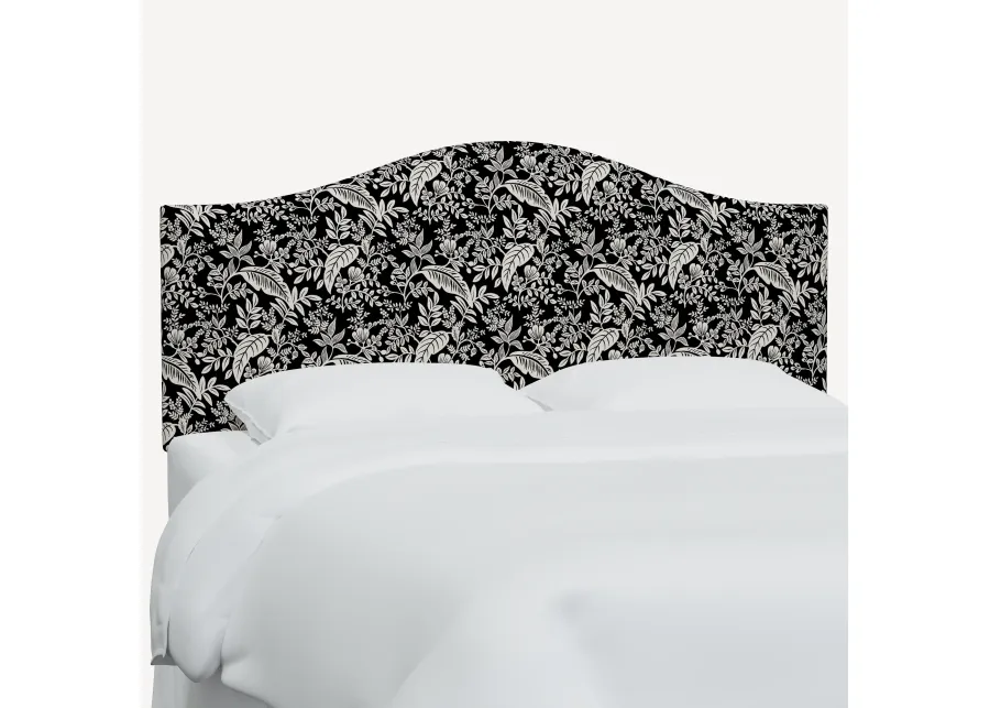 Rifle Paper Co Mayfair Canopy Black & Cream King Headboard