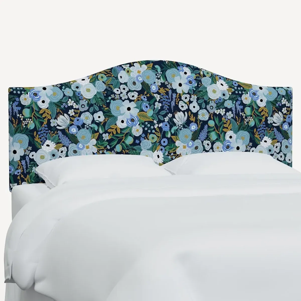 Rifle Paper Co Mayfair Garden Party Blue Full Headboard