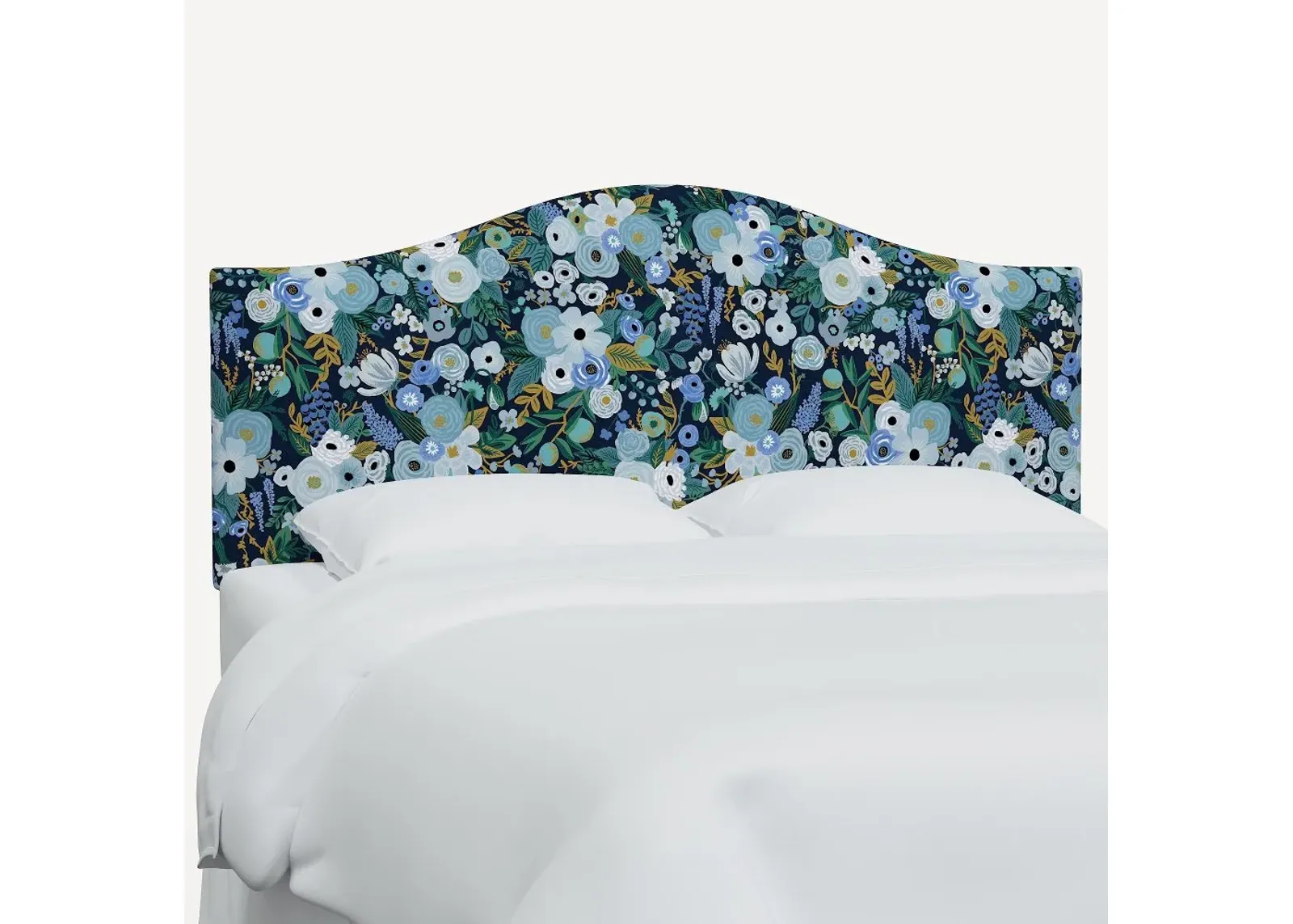 Rifle Paper Co Mayfair Garden Party Blue Queen Headboard