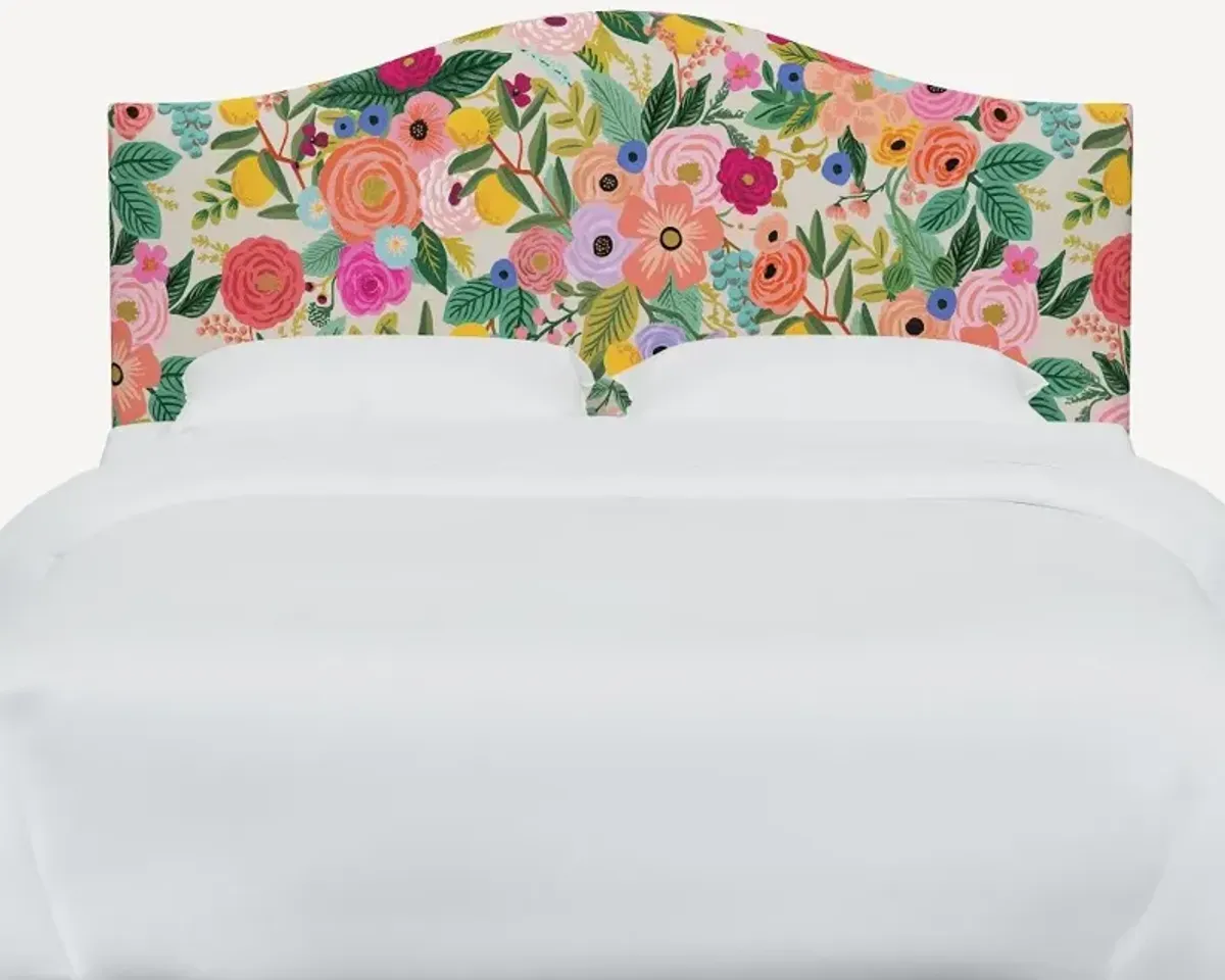 Rifle Paper Co Mayfair Garden Party Pink Twin Headboard