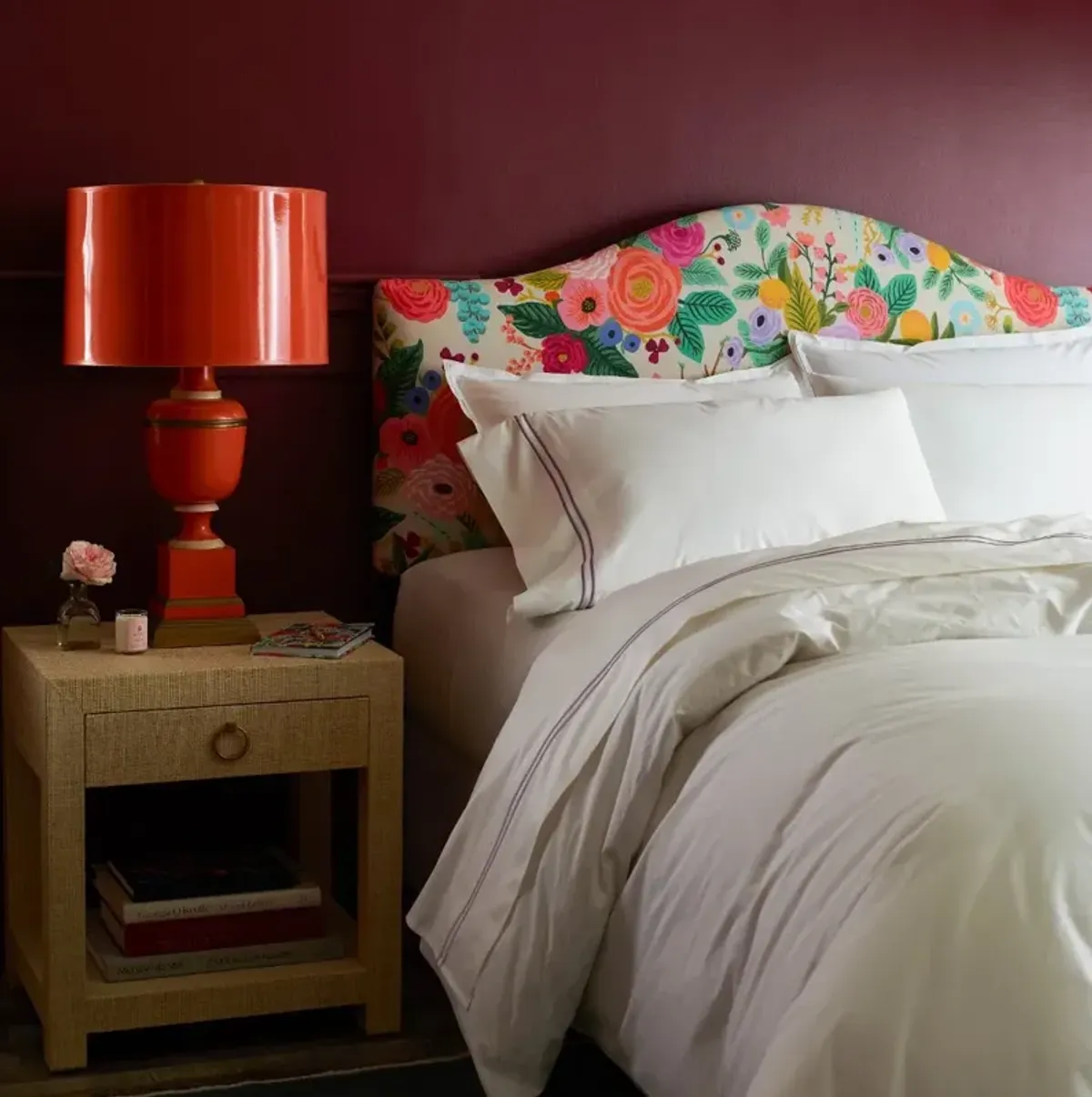 Rifle Paper Co Mayfair Garden Party Pink Full fuHeadboard