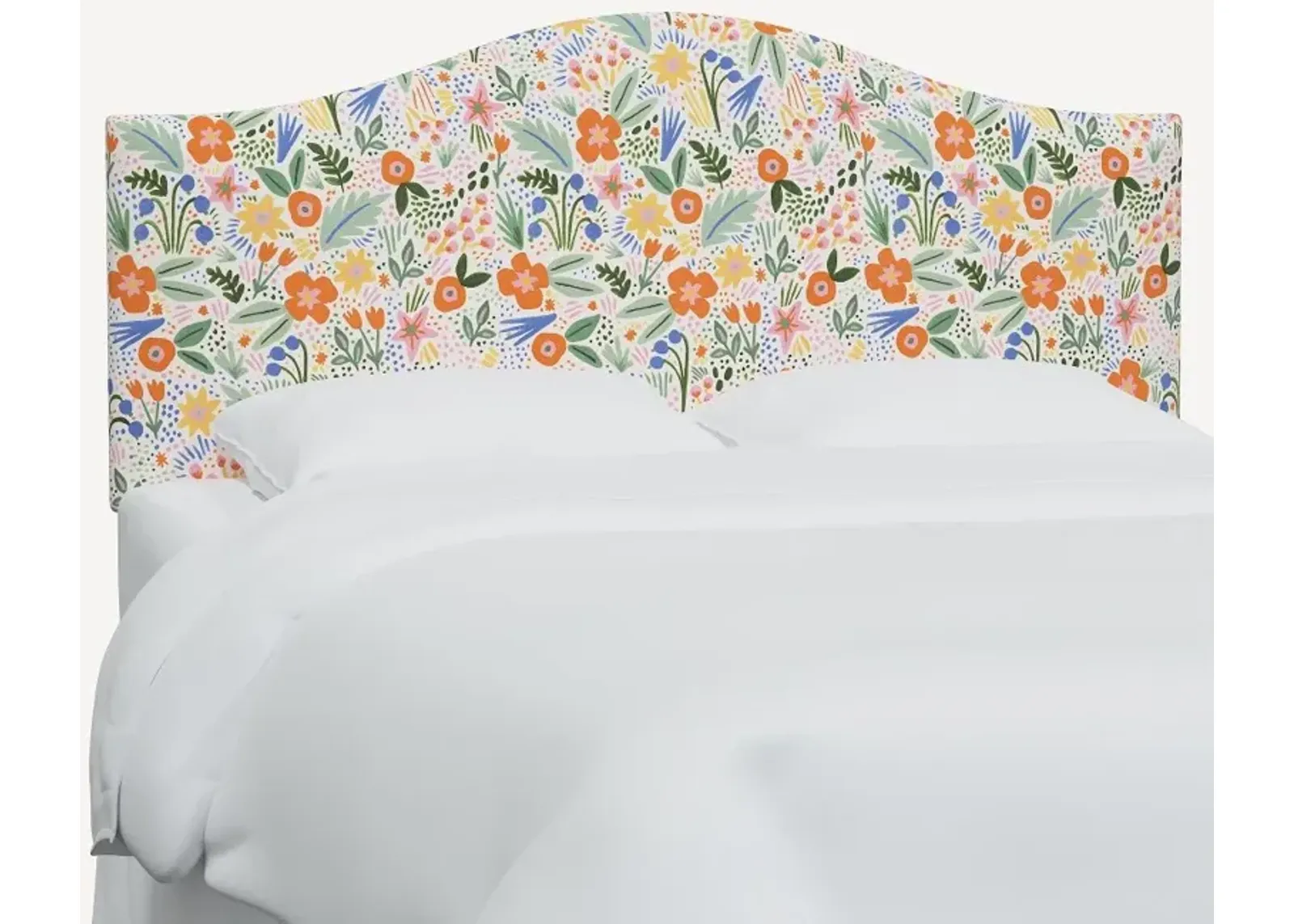 Rifle Paper Co Mayfair Multicolor Floral Queen Headboard