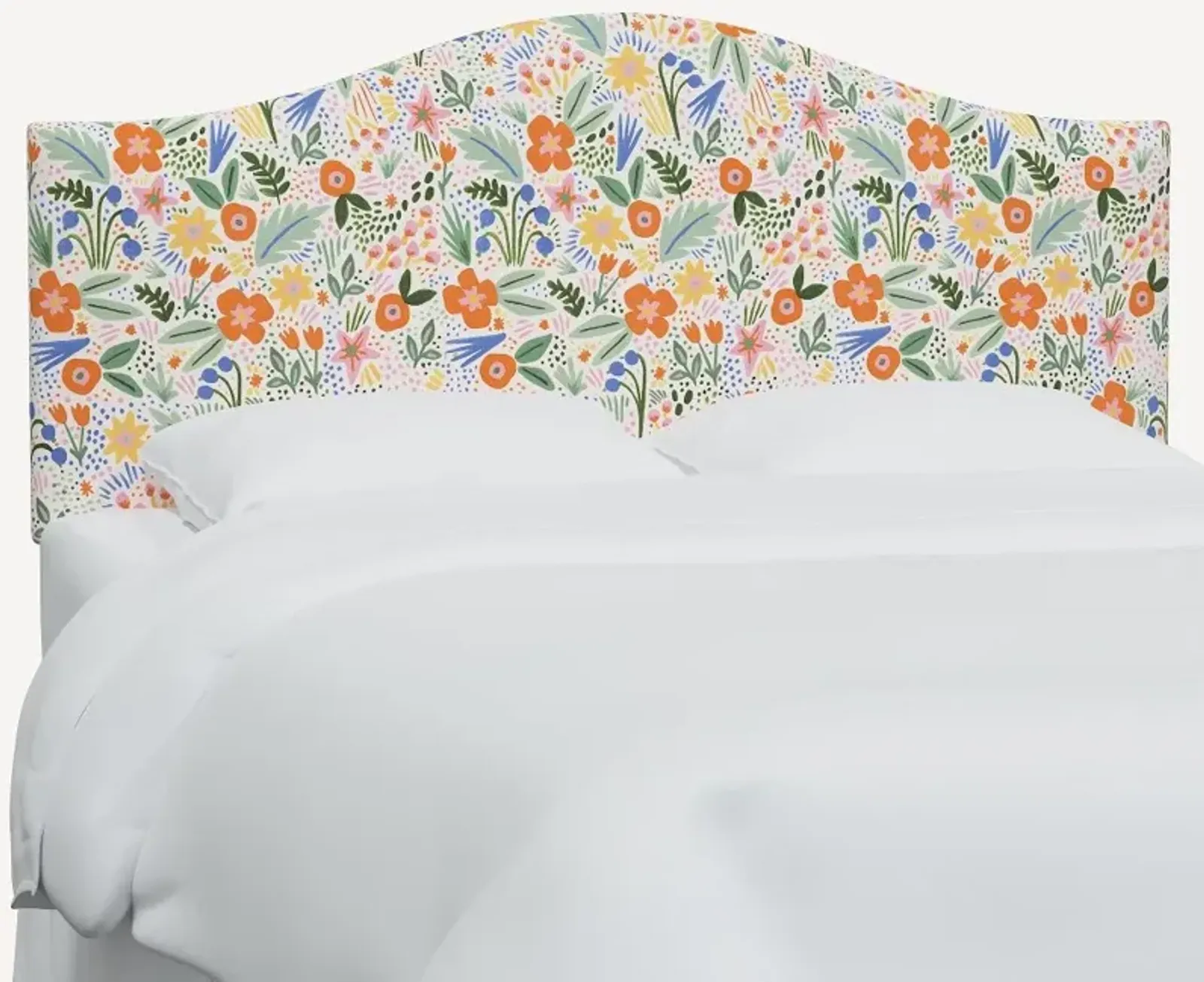 Rifle Paper Co Mayfair Multicolor Floral Queen Headboard