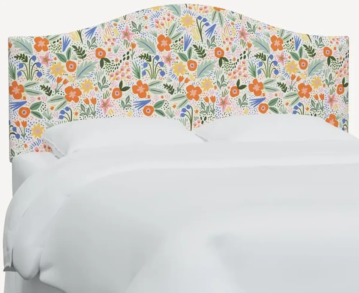 Rifle Paper Co Mayfair Multicolor Floral King Headboard