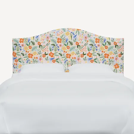 Rifle Paper Co Mayfair Multicolor Floral Cal-King Headboard