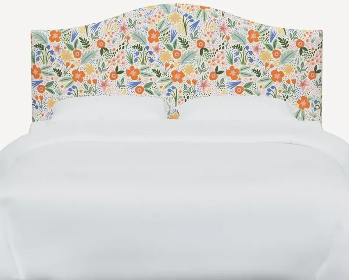 Rifle Paper Co Mayfair Multicolor Floral Cal-King Headboard