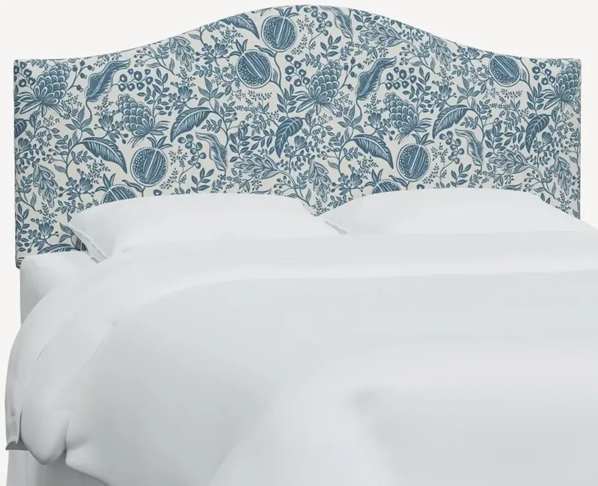 Rifle Paper Co Mayfair Blue Pomegranate Full Headboard