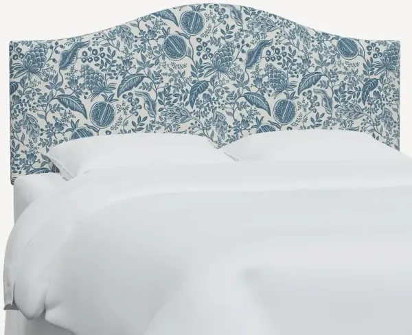 Rifle Paper Co Mayfair Blue Pomegranate King Headboard