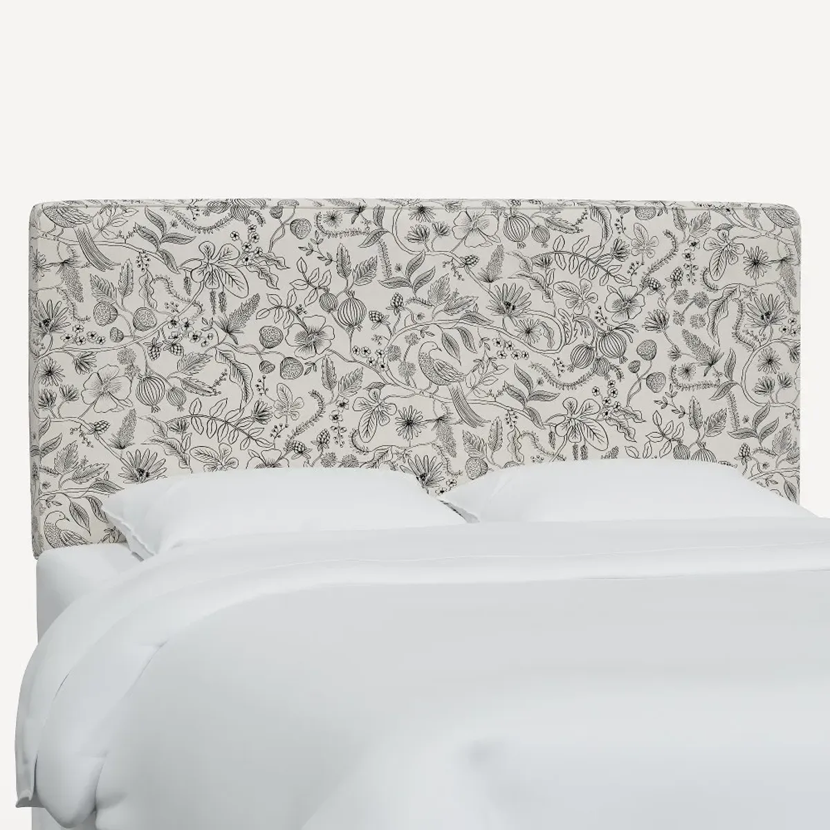 Rifle Paper Co Elly Aviary Cream & Black Twin Headboard