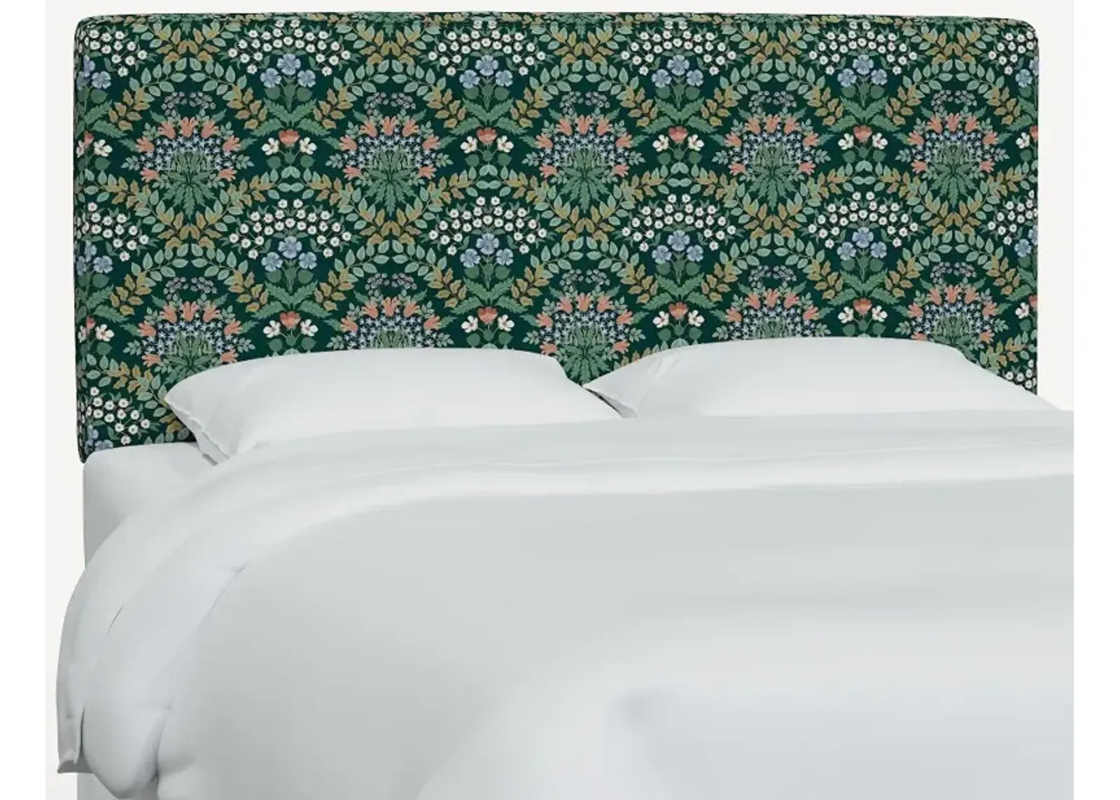 Rifle Paper Co Elly Bramble Emerald Cal-King Headboard