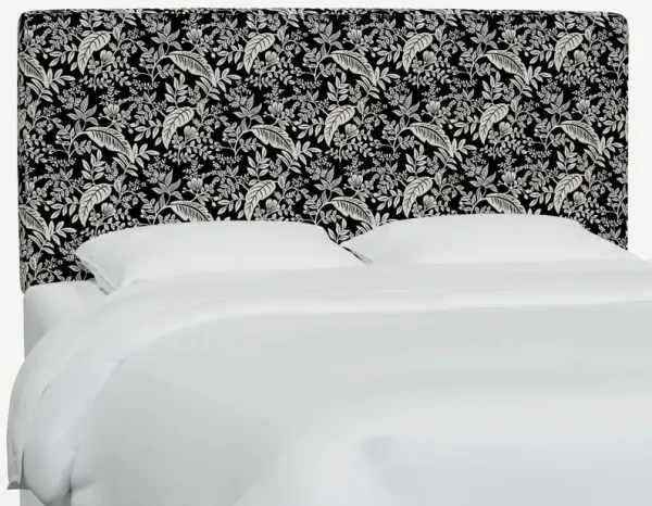 Rifle Paper Co Elly Canopy Black & Cream Queen Headboard