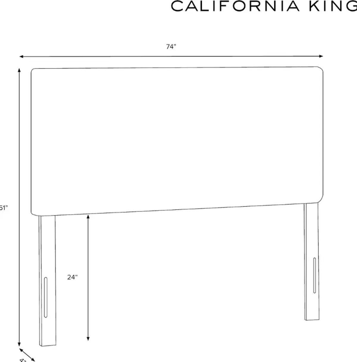 Rifle Paper Co Elly Garden Party Blue Cal-King Headboard