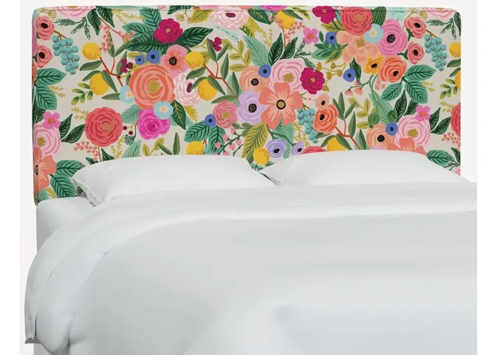 Rifle Paper Co Elly Garden Party Pink Twin Headboard