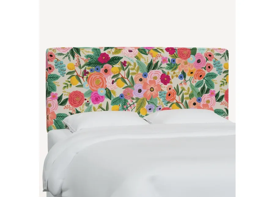 Rifle Paper Co Elly Garden Party Pink Full Headboard