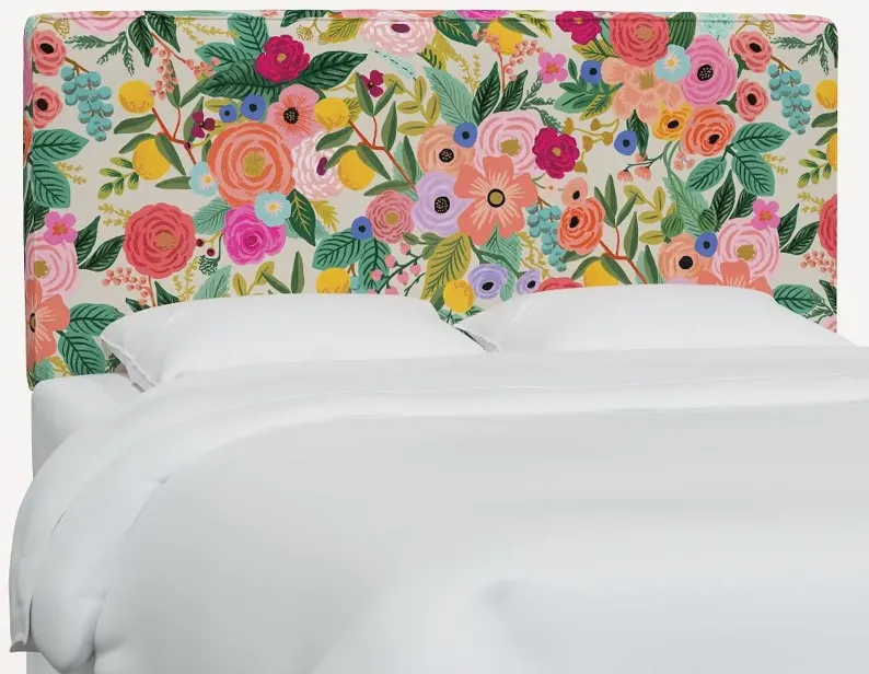 Rifle Paper Co Elly Garden Party Pink Full Headboard