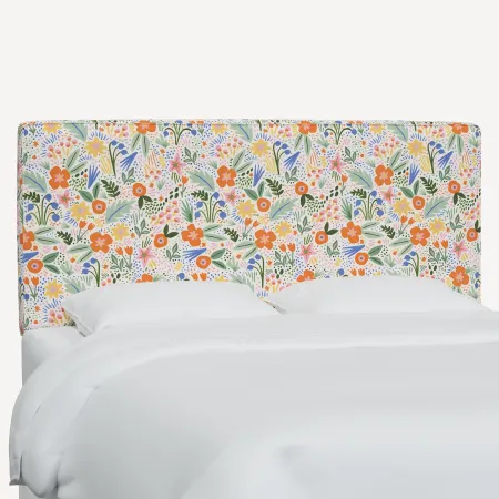 Rifle Paper Co Elly Multicolor Floral Cal-King Headboard