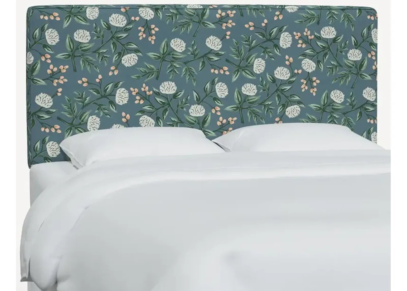 Rifle Paper Co Elly Emerald Peonies Twin Headboard