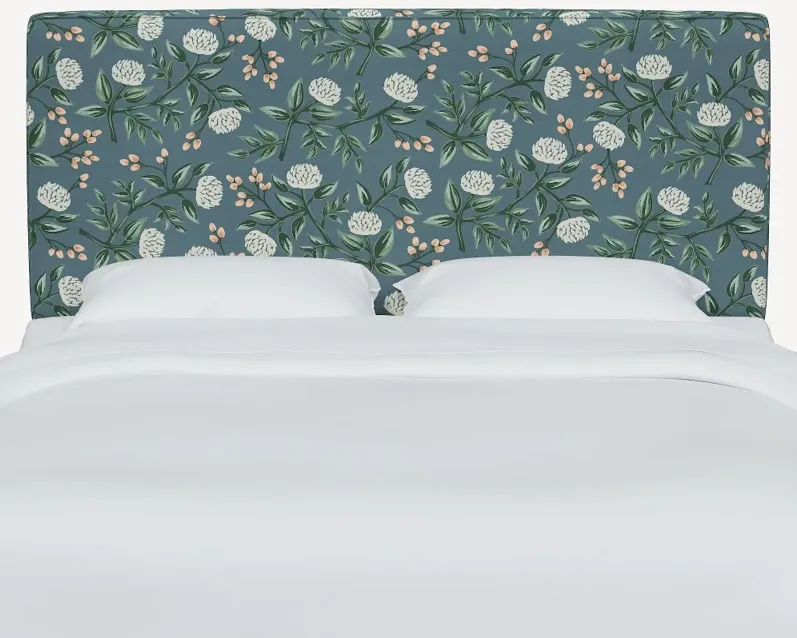 Rifle Paper Co Elly Emerald Peonies Cal-King Headboard