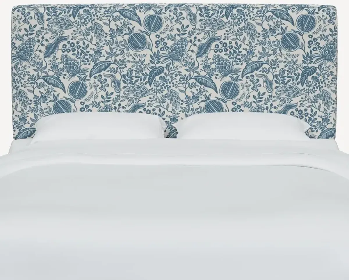 Rifle Paper Co Elly Blue Pomegranate Twin Headboard