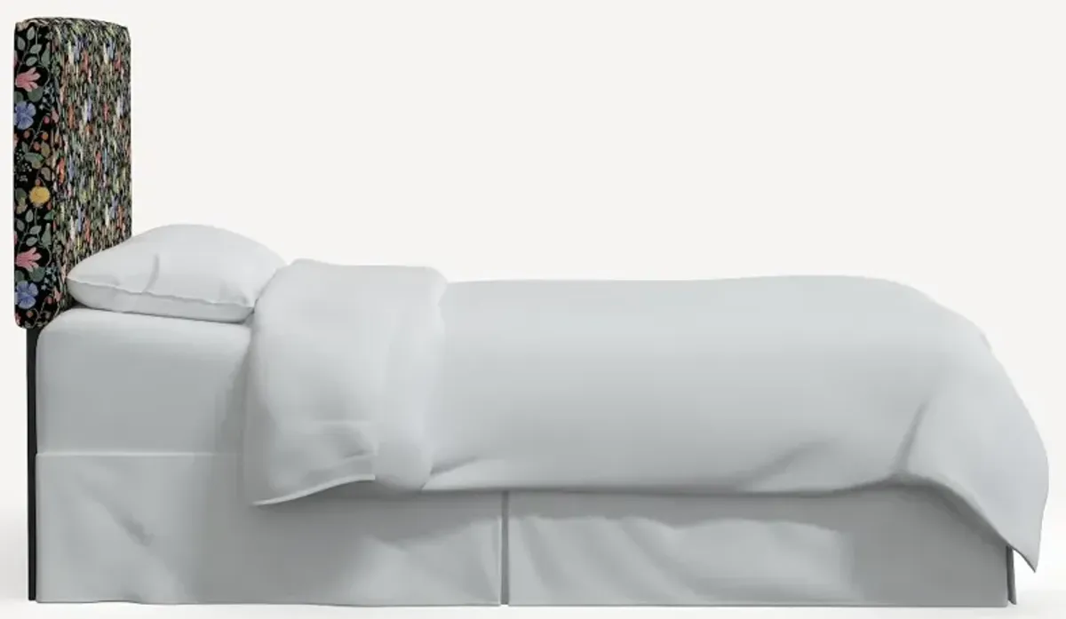 Rifle Paper Co Elly Black Strawberry Fields Cal-King Headboard