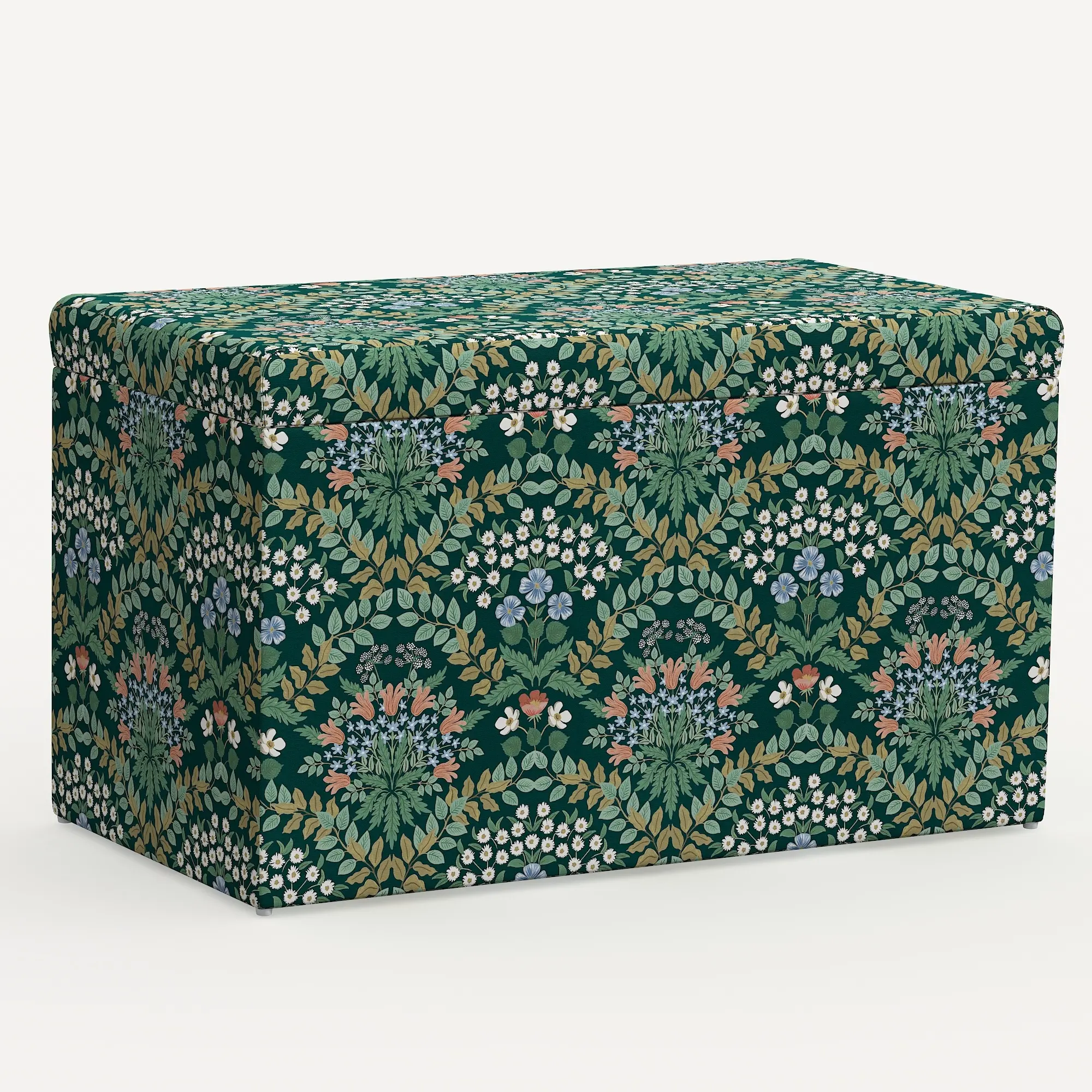 Rifle Paper Co. Willie Bramble Emerald Storage Bench