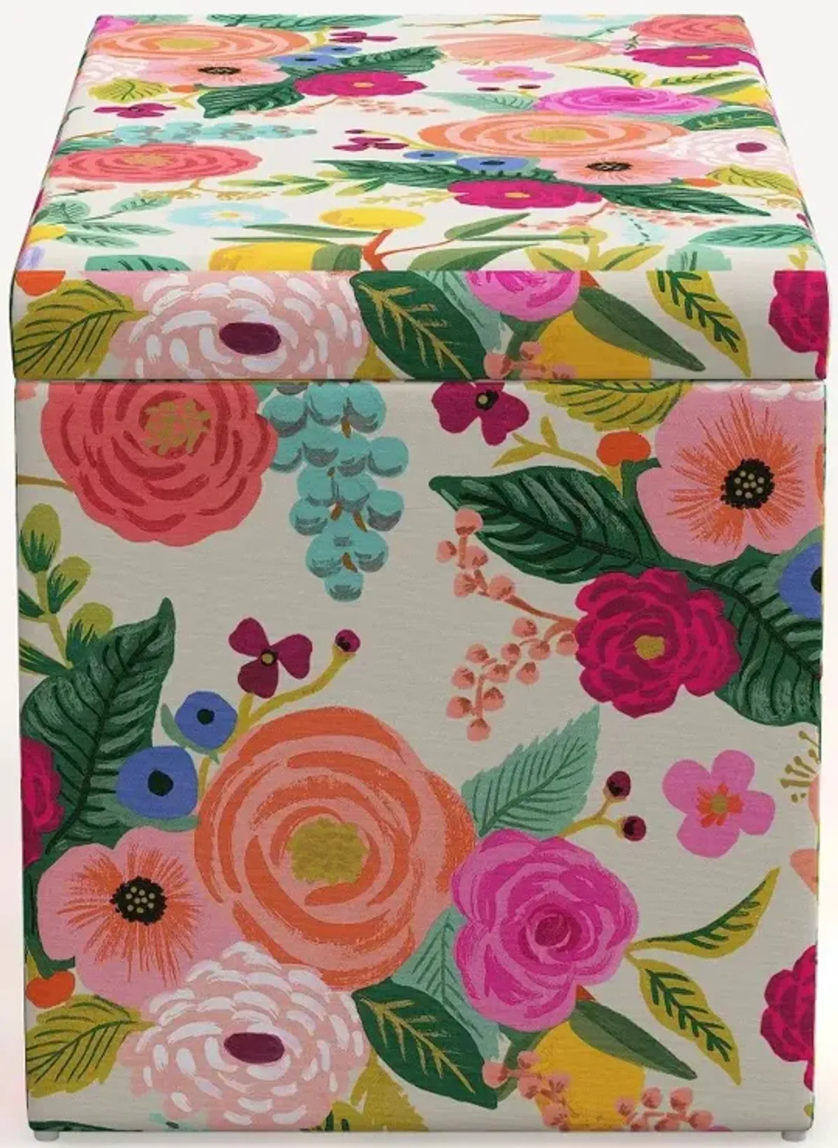 Rifle Paper Co. Willie Pink Garden Party Storage Bench