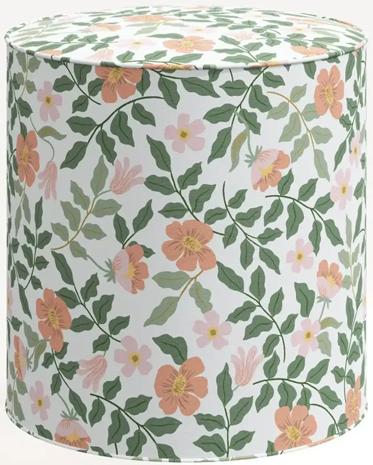 Rifle Paper Co. Billie Primrose Blush & Cream Round Ottoman