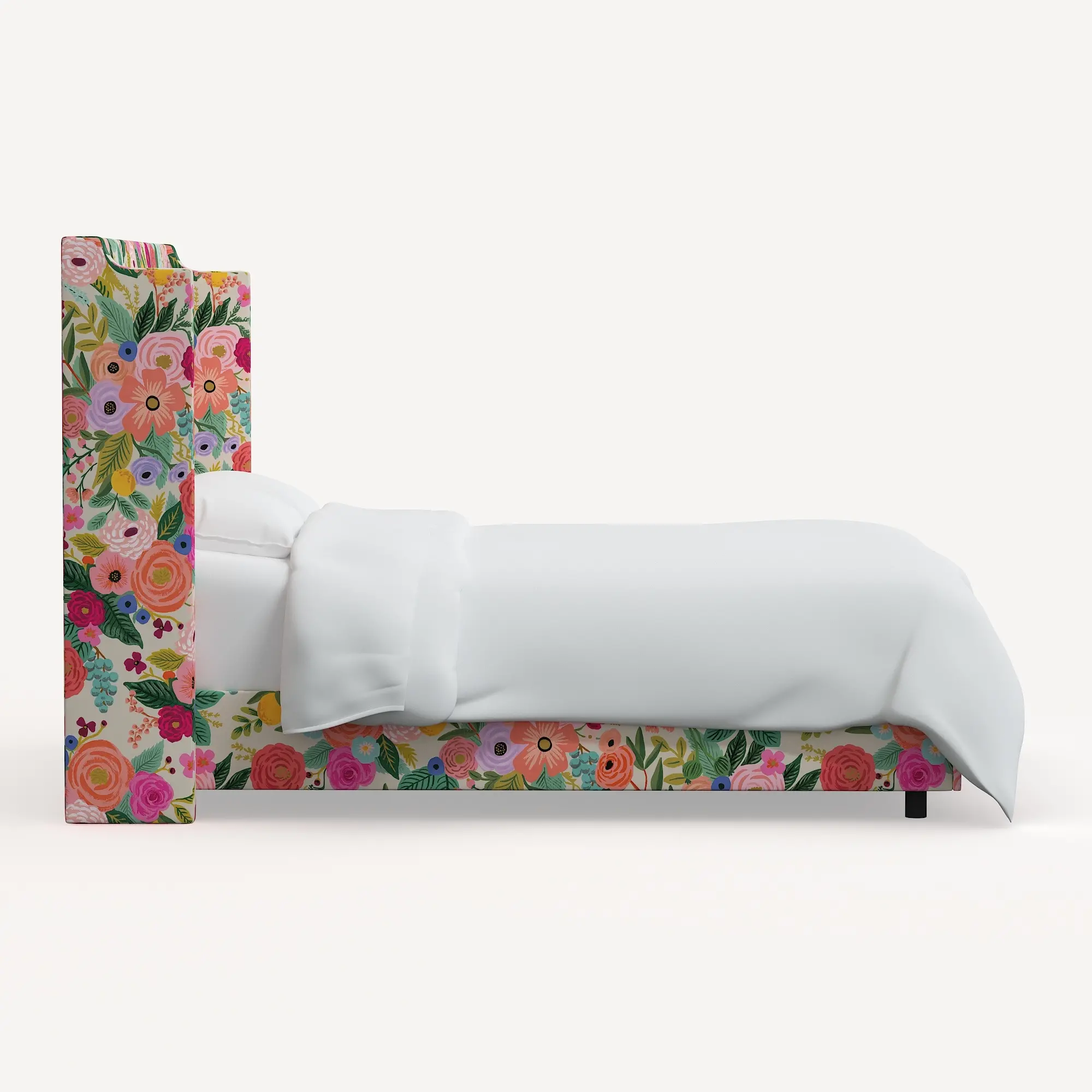 Rifle Paper Co Hawthorne Garden Party Pink Full Wingback Bed