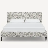 Rifle Paper Co Elly Aviary Cream & Black King Platform Bed