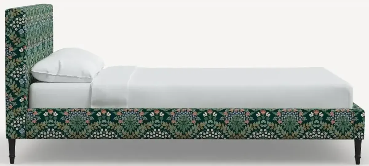 Rifle Paper Co Elly Bramble Emerald Full Platform Bed