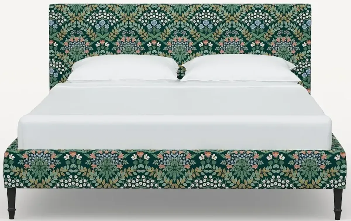 Rifle Paper Co Elly Bramble Emerald Queen Platform Bed