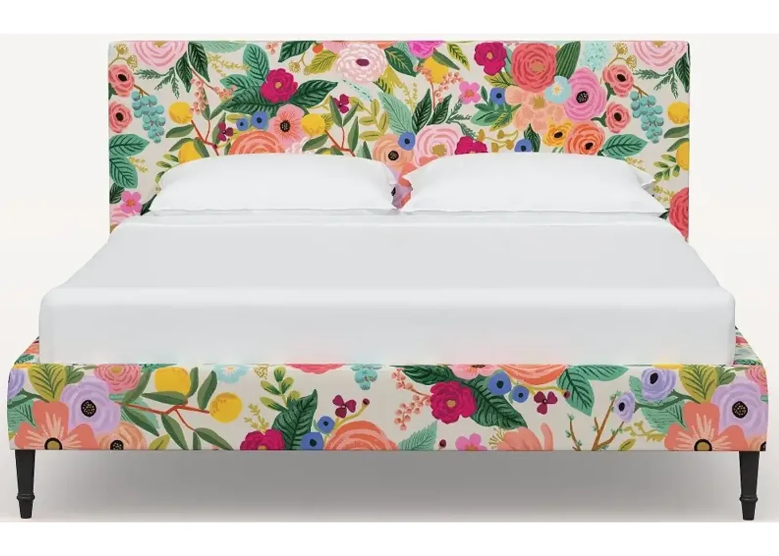 Rifle Paper Co Elly Garden Party Pink Twin Platform Bed