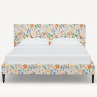 Rifle Paper Co Elly Multicolor Floral King Platform Bed