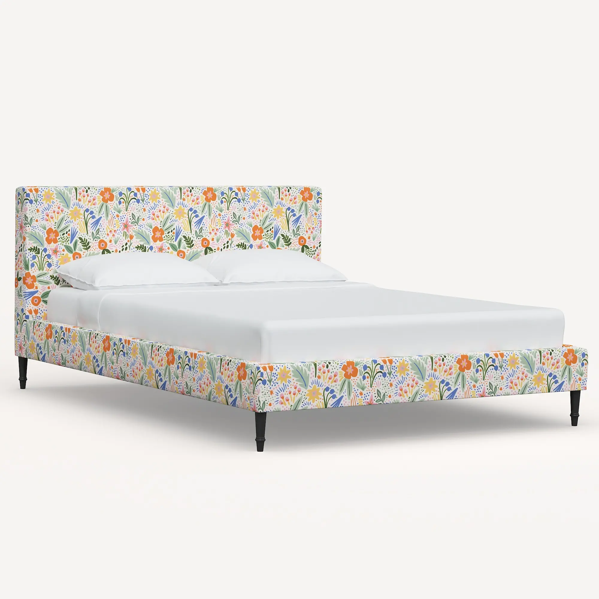 Rifle Paper Co Elly Multicolor Floral Cal-King Platform Bed