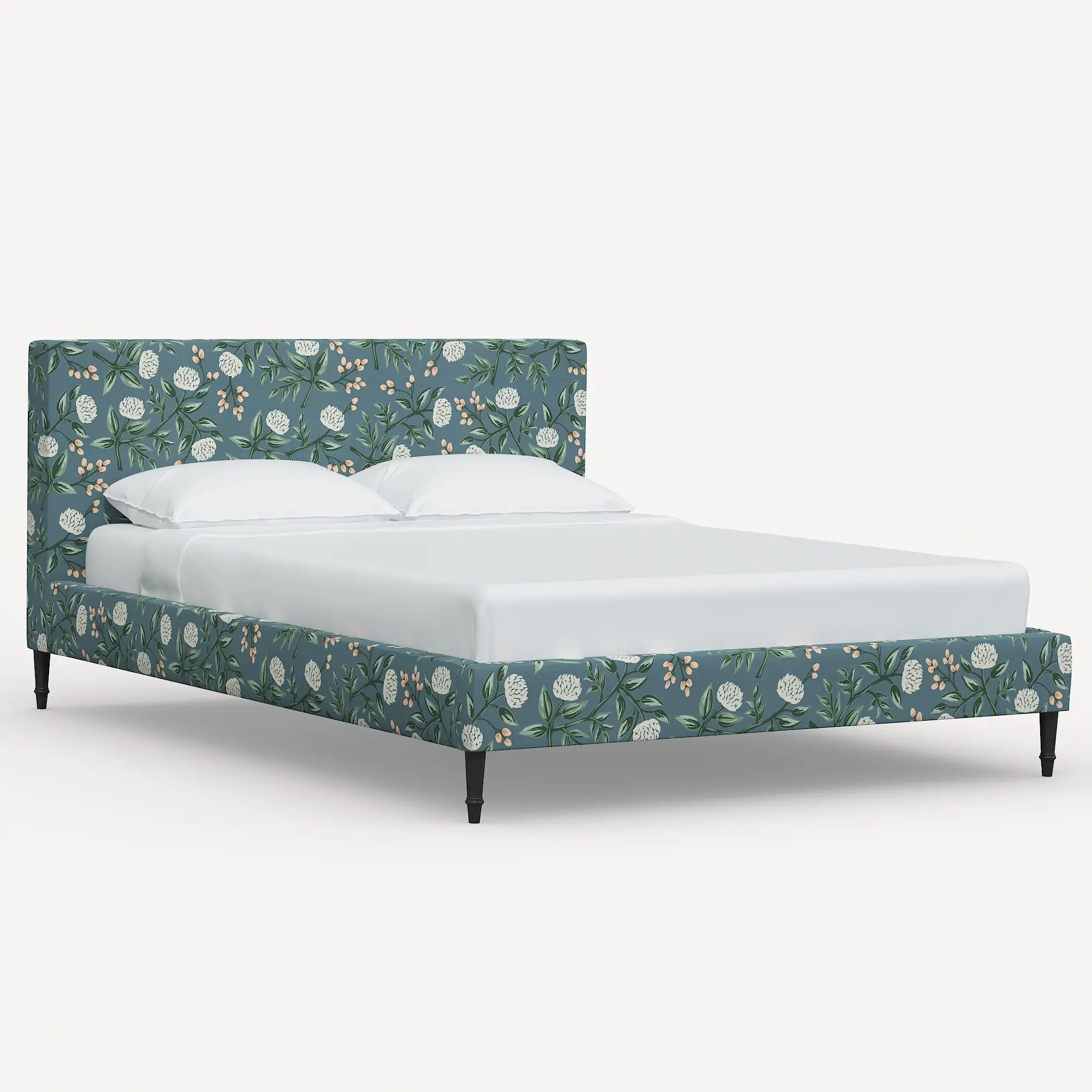 Rifle Paper Co Elly Emerald Peonies Twin Platform Bed