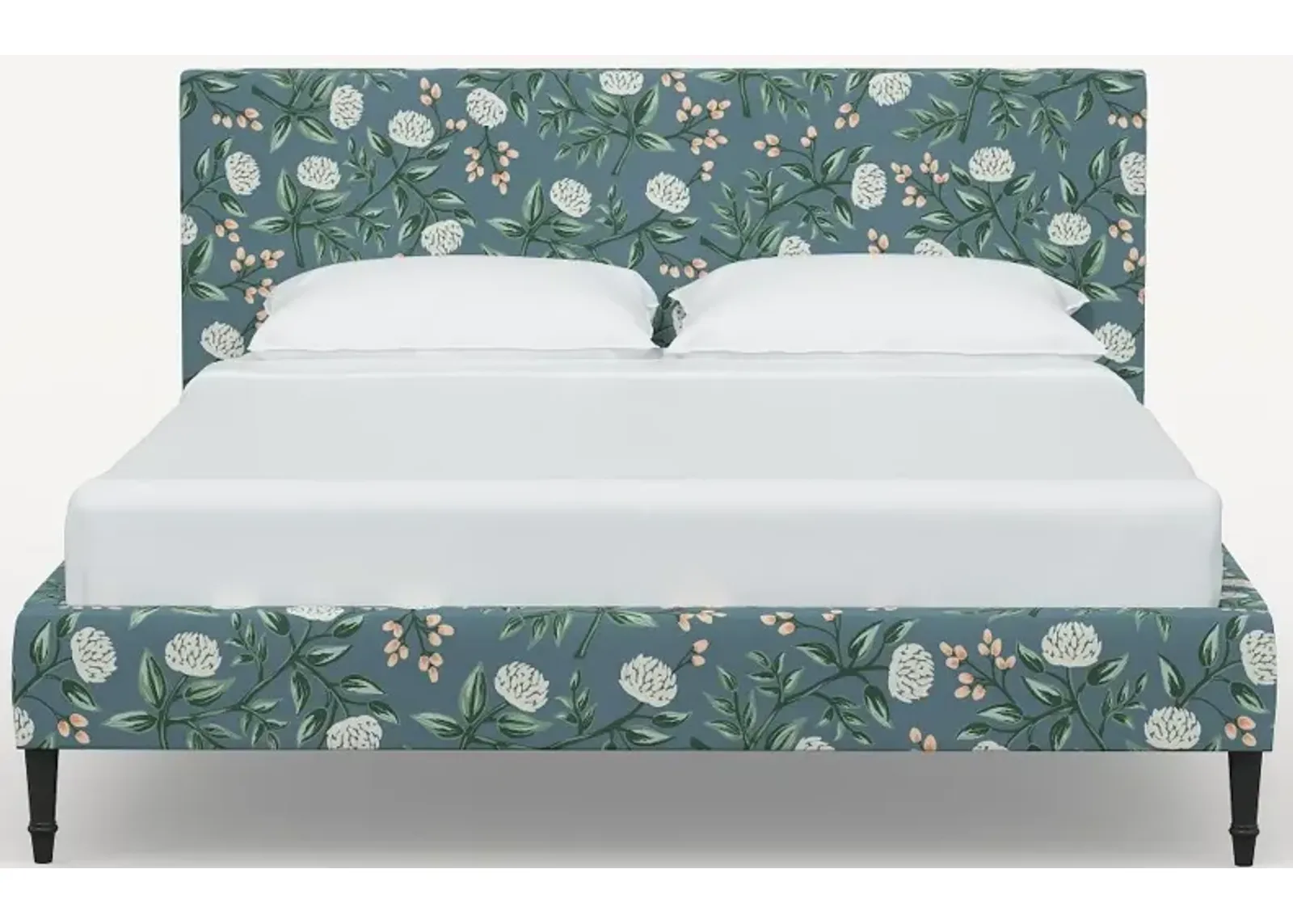 Rifle Paper Co Elly Emerald Peonies Twin Platform Bed